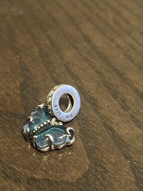 PANDORA Blue Murano Glass Butterfly Charm - Sterling Silver & Italian Glass